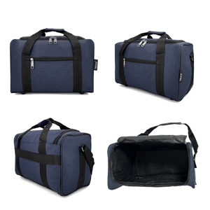 Sac De Sport Weekend Femme - Duffle Bag Cabine Étanche Avec Séparation Sec/Humide - Inclut Trousse Toilette - Bleu Paon