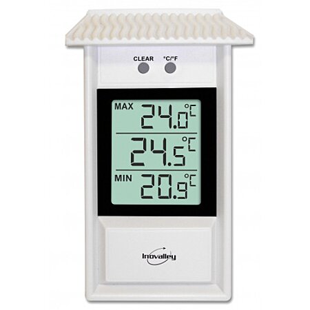 Thermomètre électronique MINI-MAXI blanc au meilleur prix