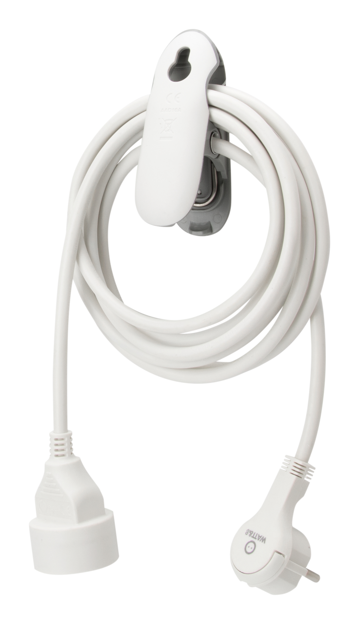 Meister Rallonge Euro - Câble 3 M - Blanc - Câble En Plastique - IP20