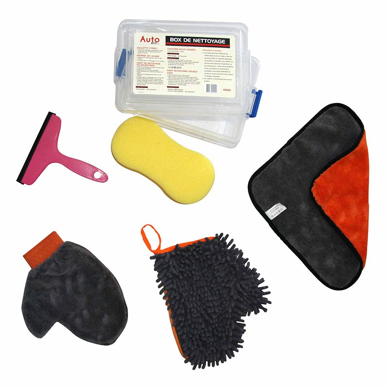 HBM Kit de nettoyage de voiture 3 pièces/jeu de brosses avec