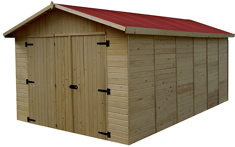 Garage panneaux en bois Habrita 15,60 m²