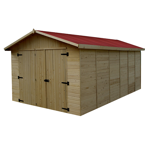 Garage panneaux en bois Habrita 15,60 m²