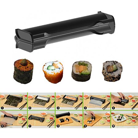 Kit Sushi Complet - Appareil à Sushis et Makis - Kit De Fabrication de sushi  et maki + E-Book Recette Japonaise offerte - 12 Pi A18 - Cdiscount Maison