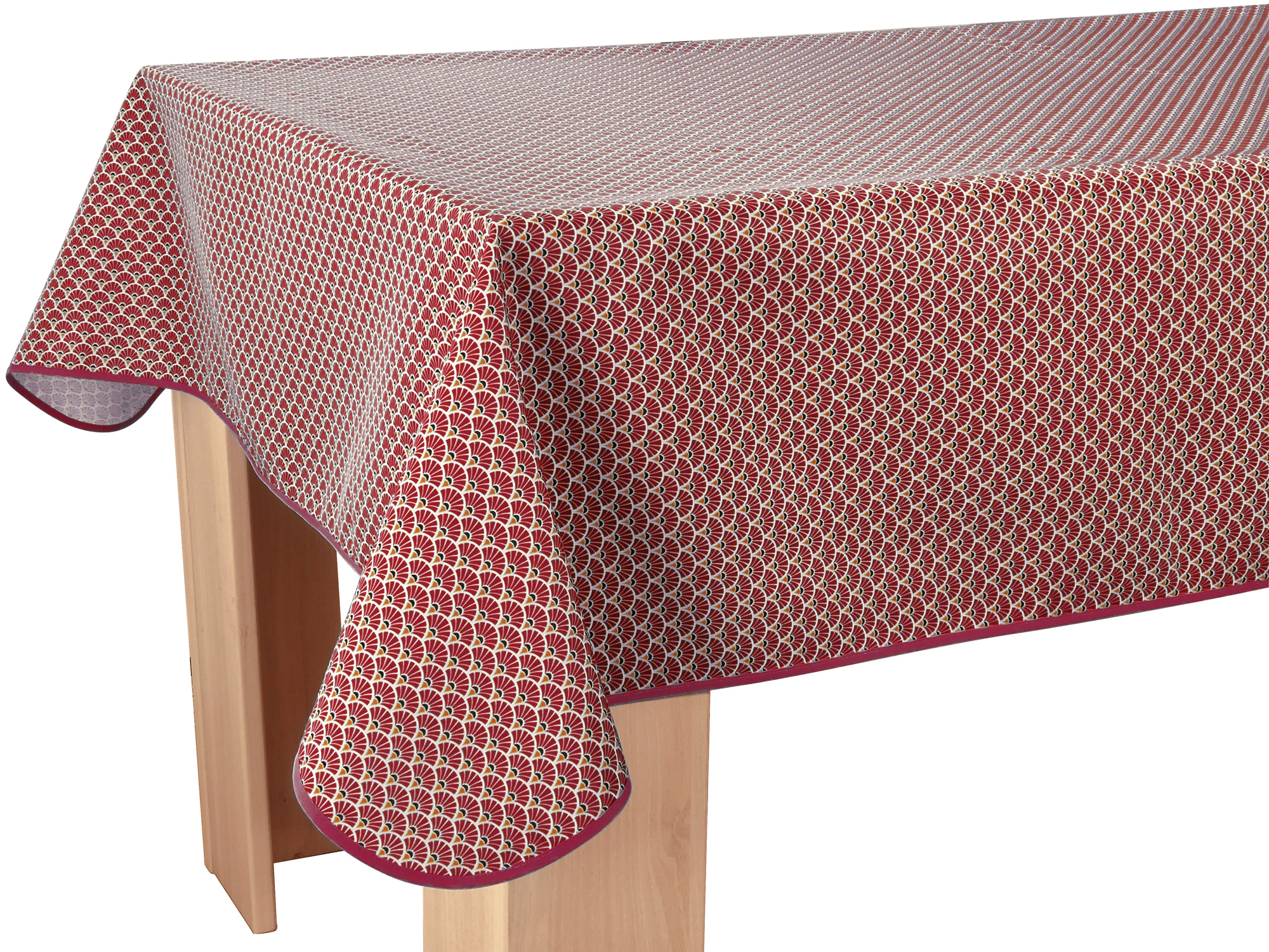 NAPPE ANTI-TACHES CARREE 140X140 CM ALIX BLANC