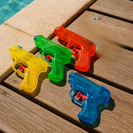 Pistolet à Eau HANBING, Lot de 6 Fusils à Eau Longue Portée de 30ft, Jouet d 'Eau Canon à Eau Action Léger et Souple pour Piscine, Jardin et Plage, Cadeau pour Pistolet à Eau HANBING, Lot de 6 Fusils à Eau Longue Portée de 30ft, Jouet d 'Eau Canon à Eau Action Léger et Souple pour Piscine, Jardin et Plage, Cadeau pour