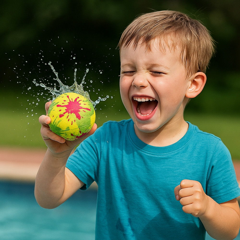 LUKIUP Lot De 40 Balles à Eau Réutilisables – Bombes Eau Auto-Gonflantes Pour Batailles Aquatiques – Plage, Piscine, Jardin – Enfants Et Adultes