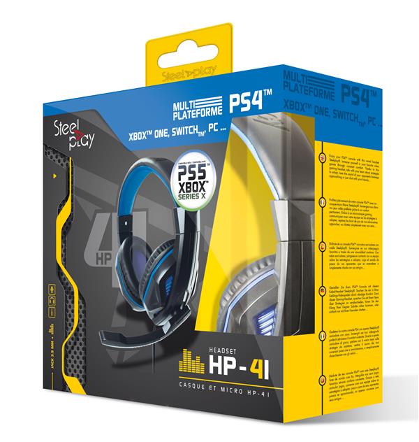 Casque Gaming LED avec fil Steelplay HP-47 compatible PS5, PS4, Xbox  Series, Xbox One, Switch et PC - Casque pour console - Achat & prix