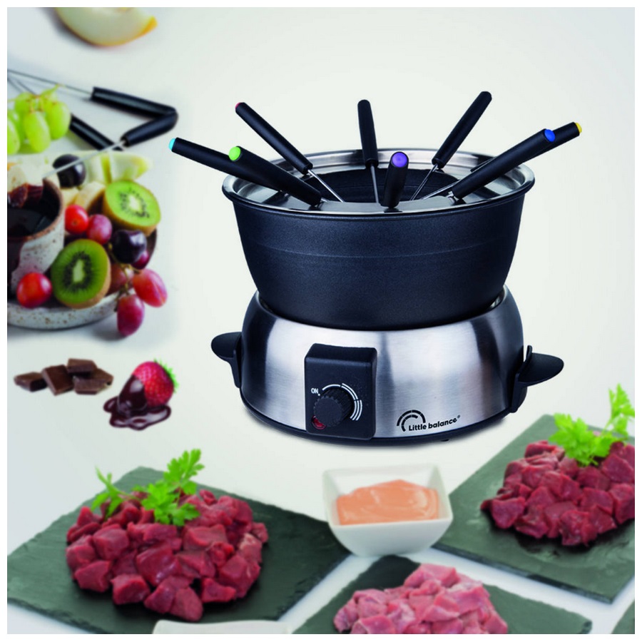 Fonduta Tefal Thermorespect Colormania 8 Persone - Blu, Con Termostato Regolabile E Antiaderente - Foto 2