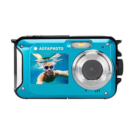 AGFA PHOTO Realikids Cam Waterproof - Appareil Photo Etanche pour Enfant,  24 MP, Ecran LCD 2.4, Batterie Lithium - Bleu + MSD8GB - Agfa Photo
