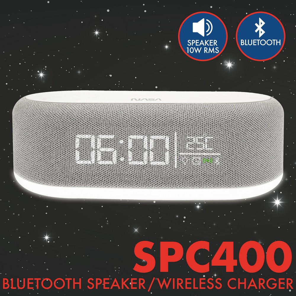 Réveil Numérique Bluetooth Avec Design Astronaute - Radio FM, écran Bleu, Fonction Alarme Intelligente - Pour Table De Chevet