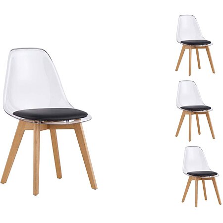 Lot de 4 chaises scandinaves design NAO