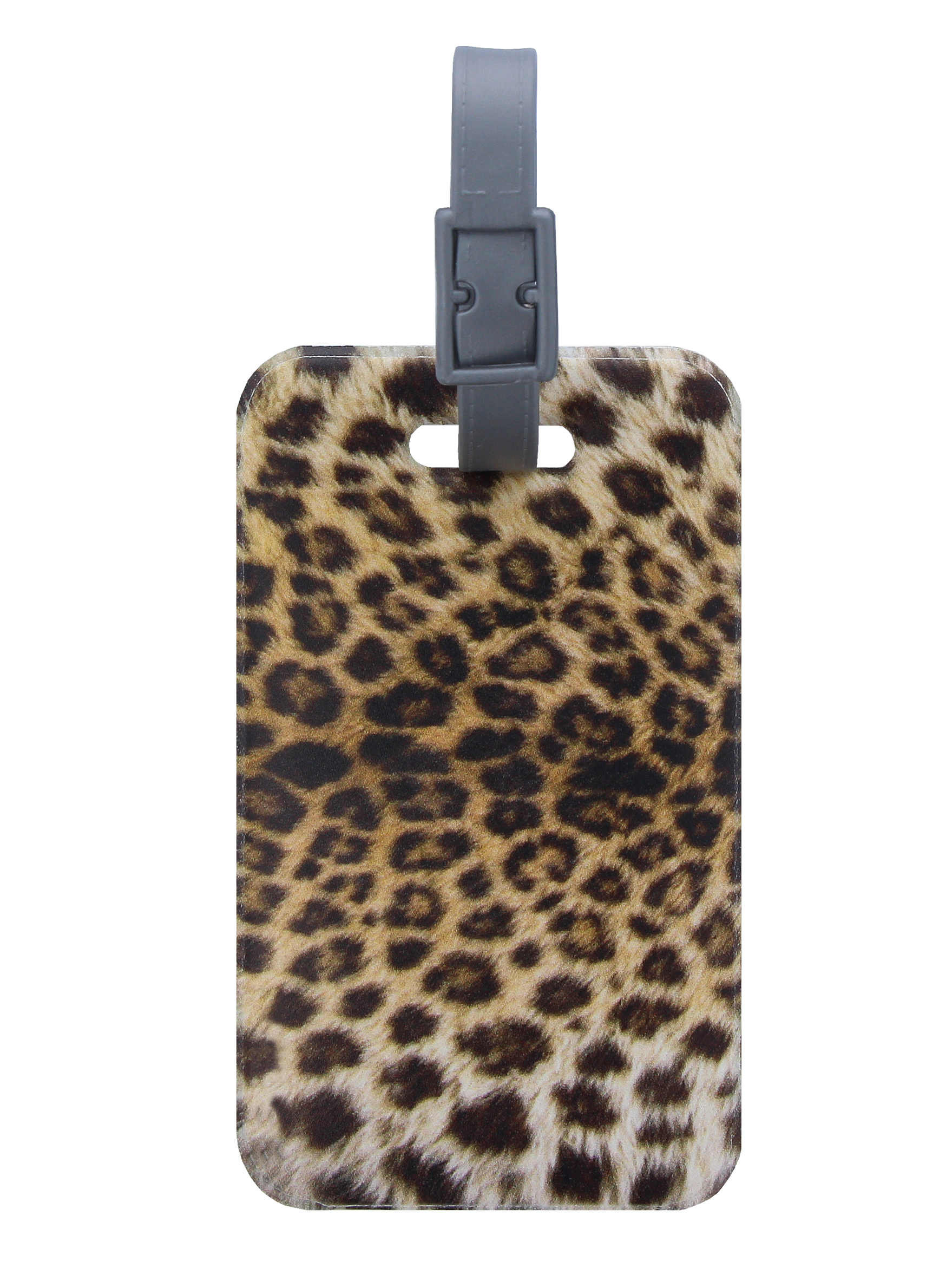 Lot De 2 étiquettes De Bagage En Cuir Imprimé Léopard