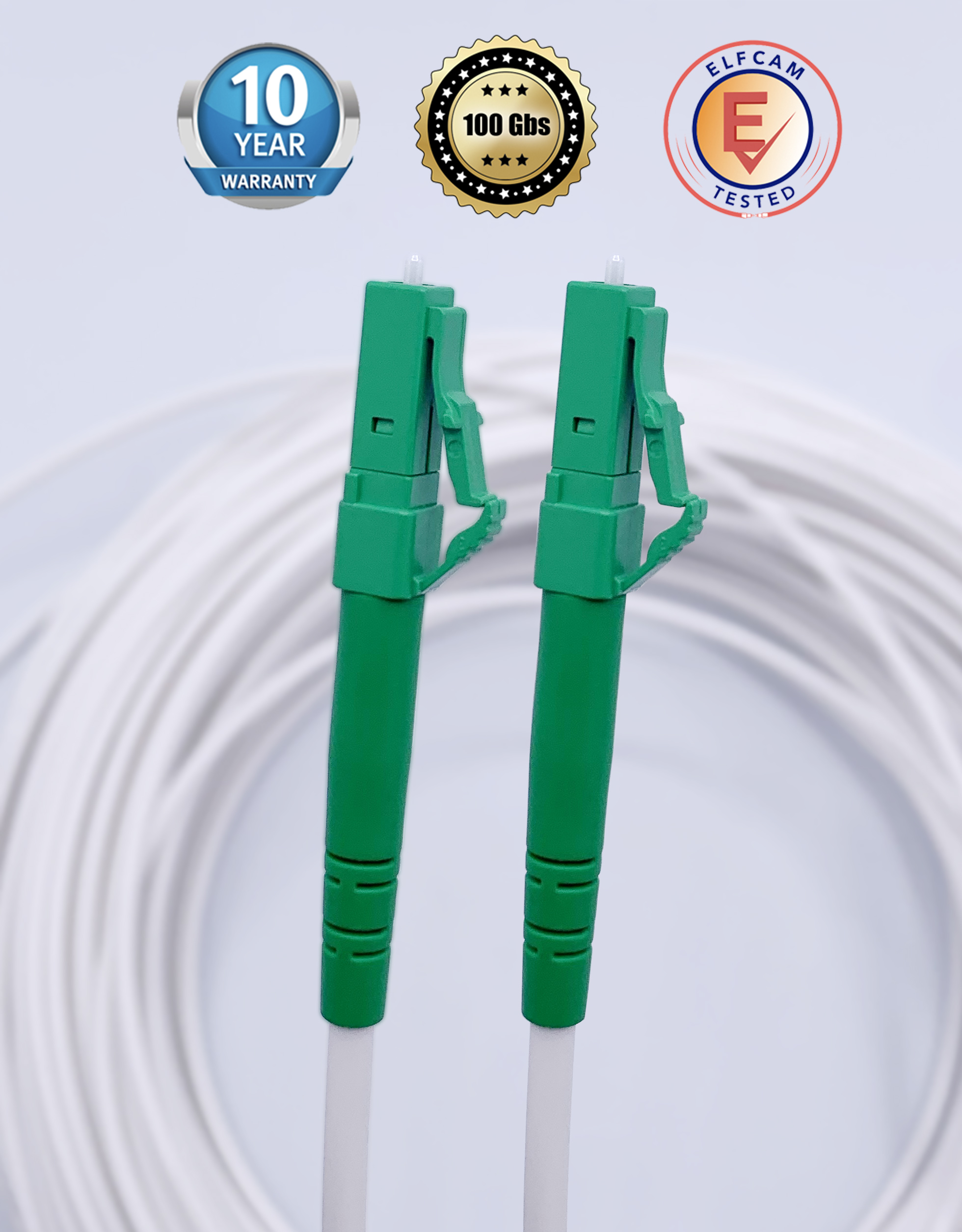 Câble Fibre Optique LC/APC Mâle Vers LC/APC Mâle 10 Gbit/s, 5 M - Hama