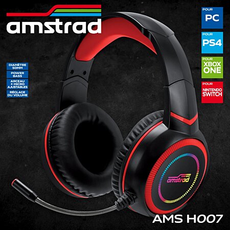 Pack pro gamer amstrad snipers-switch007: clavier, souris, tapis, casque &  convertisseur pc - ps3-4 - xbox 360-one-s-x - switch - Conforama