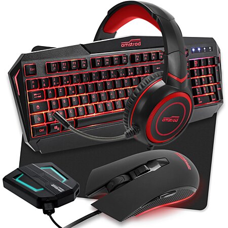 Pack Pro Gamer AMSTRAD REDEMPTION-SWITCH007: Clavier, Souris