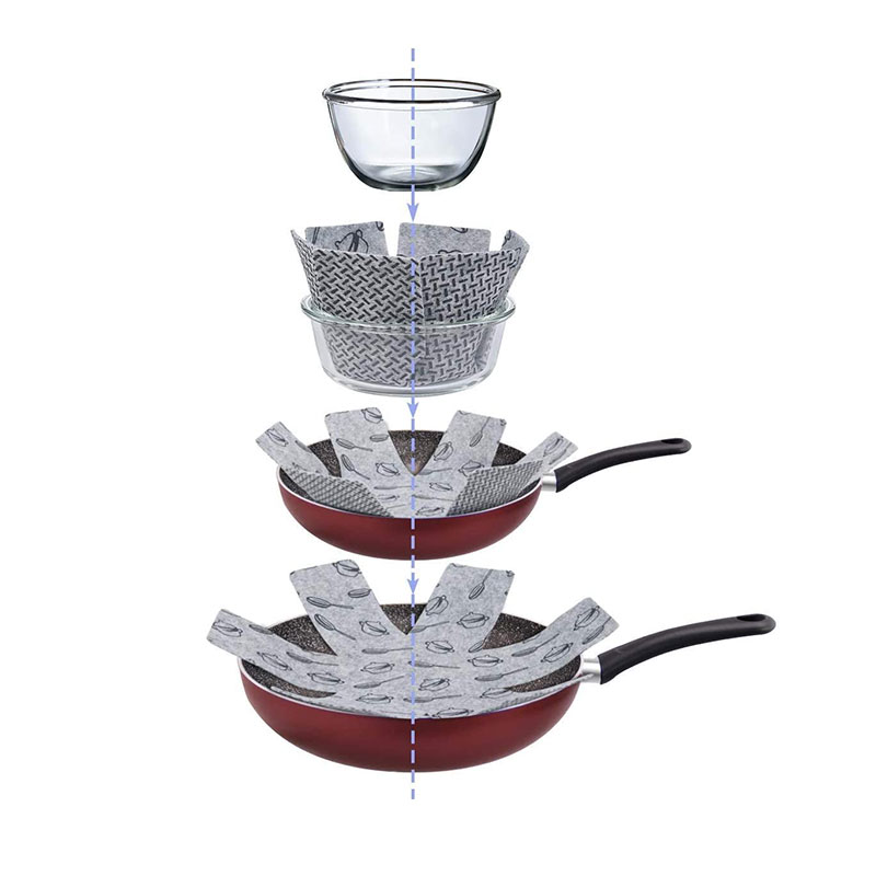 9x Tecteur De Casserole En Feutre - Tecteur De Casserole Pour éviter