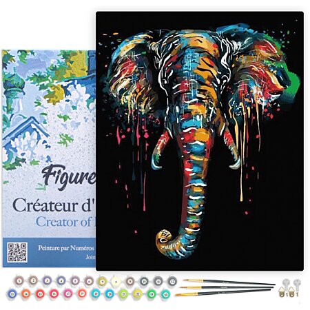 Acheter RUOPOTY – cadre de peinture par numéros pour adultes, Kits  débutants, fleurs, peinture acrylique sur toile, peinture numérique,  éléphant, Animal, cadeau de bricolage