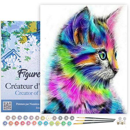 Adult Paint By Number Cat, Kits De Peinture Par Numéro Pour