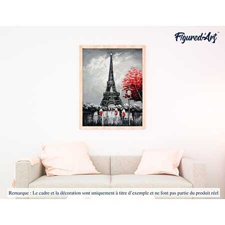 Peinture par numéros - Tour Eiffel scintillante – Figured'Art
