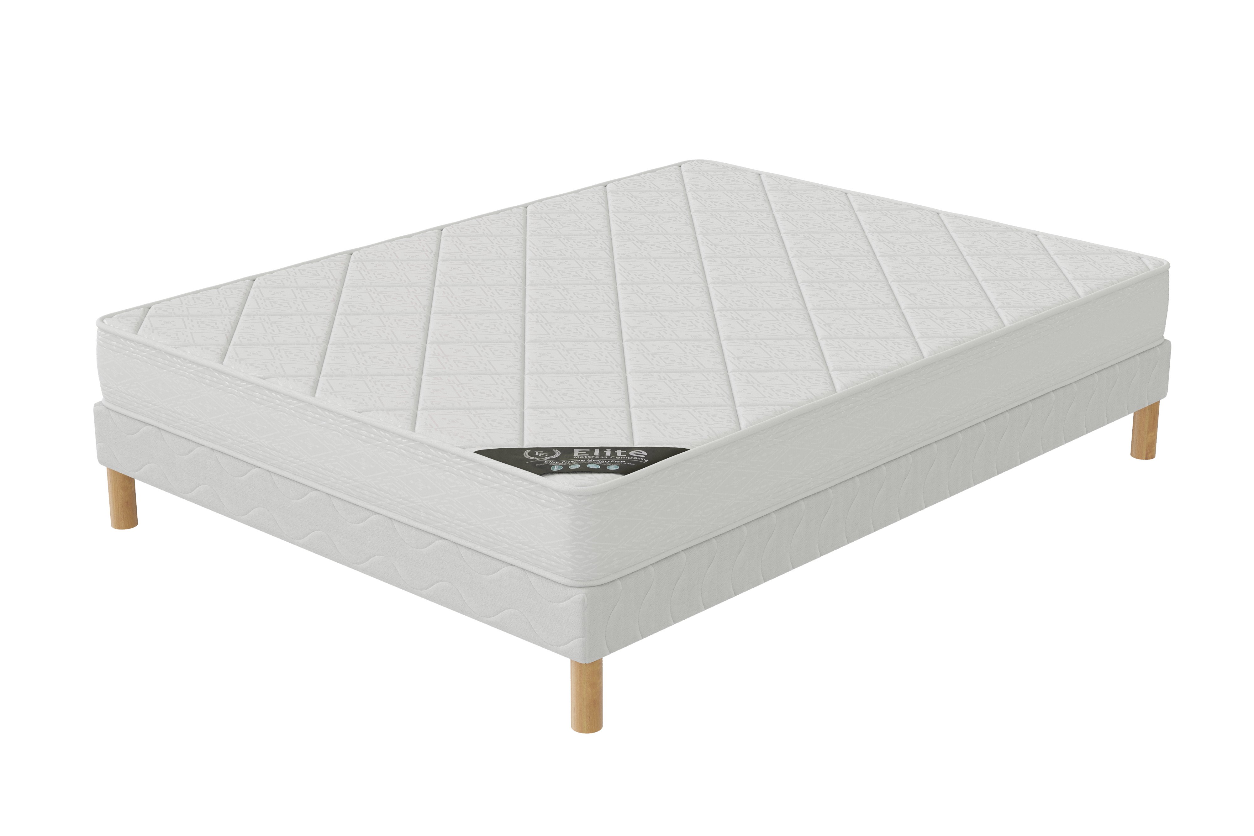 Elite Ensemble matelas mousse Senso + sommier 180x200 hauteur 17cm