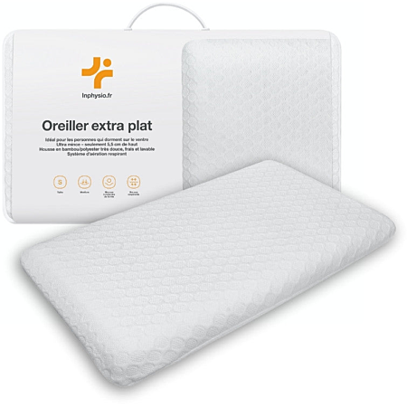Orillr Xtra Plat Pour Dormur Sur L Vntr Taill L 58X38X7cm Large Mousse A Memoire De Formetissu En Bambou Anti Acarien Blanc 3760371010608 Orillr Xtra Plat Pour Dormur Sur L Vntr Taill L 58X38X7cm Large Mousse A Memoire De Formetissu En Bambou Anti Acarien Blanc 3760371010608