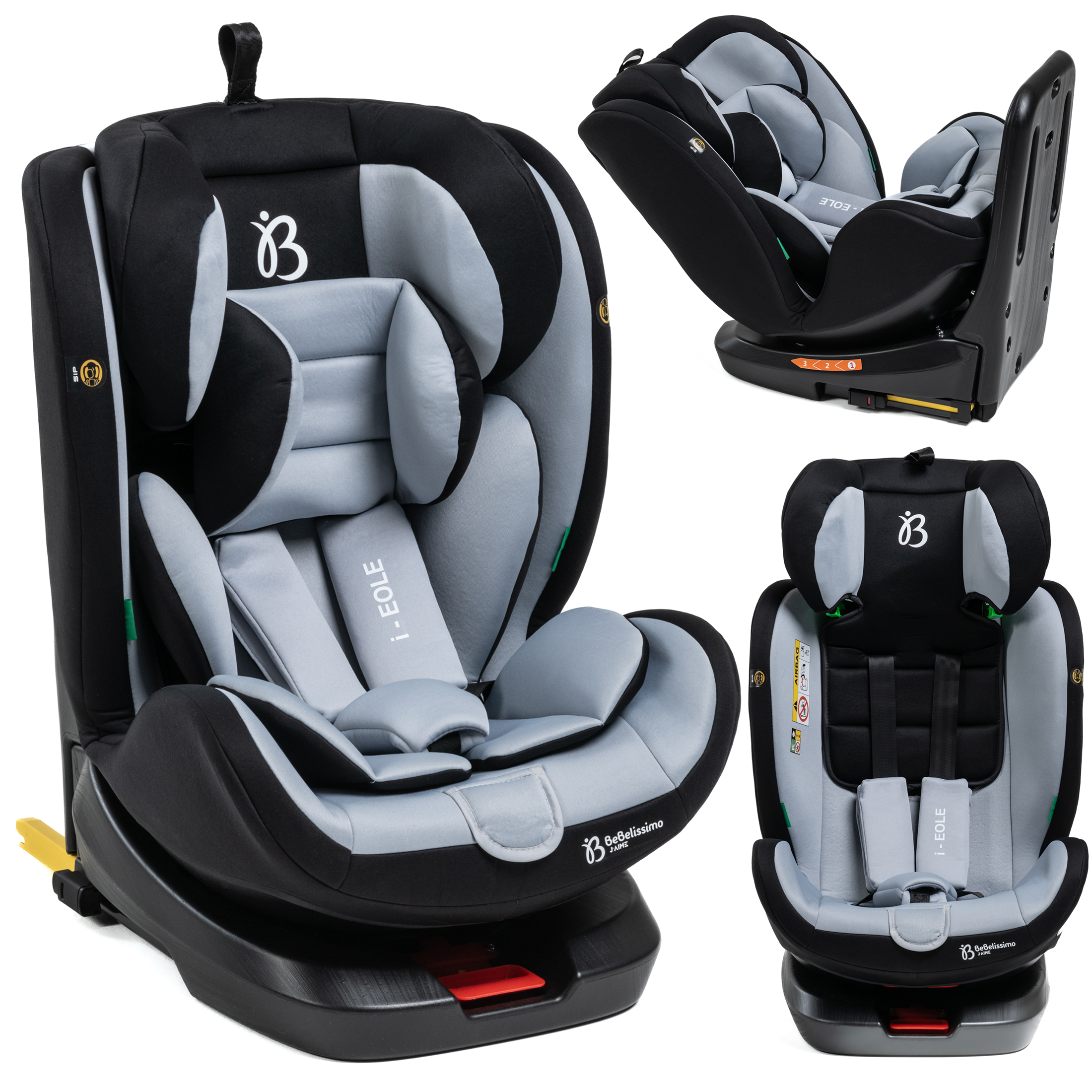 Mobelys Siège Auto Bébé 0 à 36kg ISOFIX I-Size 40-150 Cm, 360