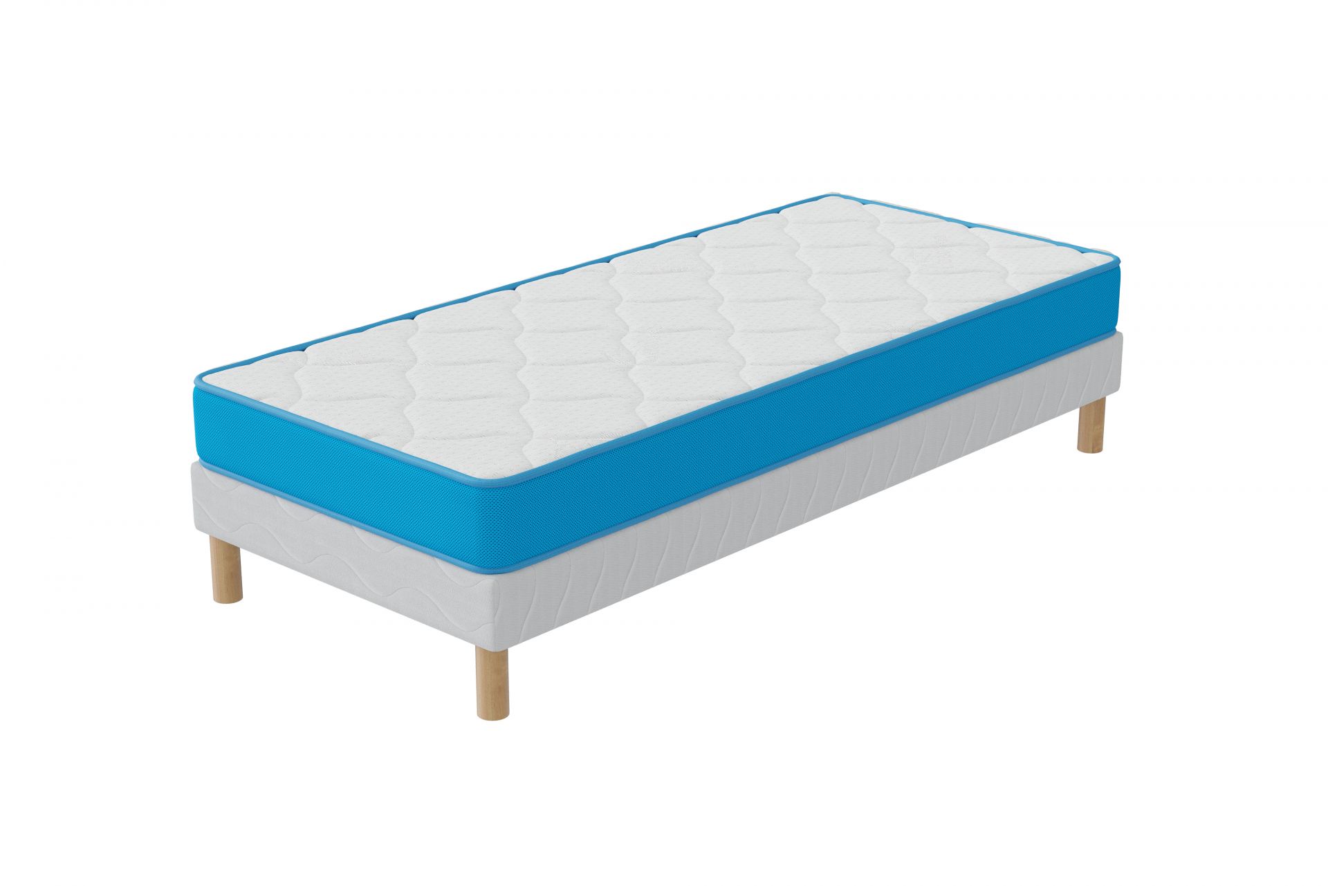 Elite Ensemble 90x190 Fresh Memory Hauteur 15cm