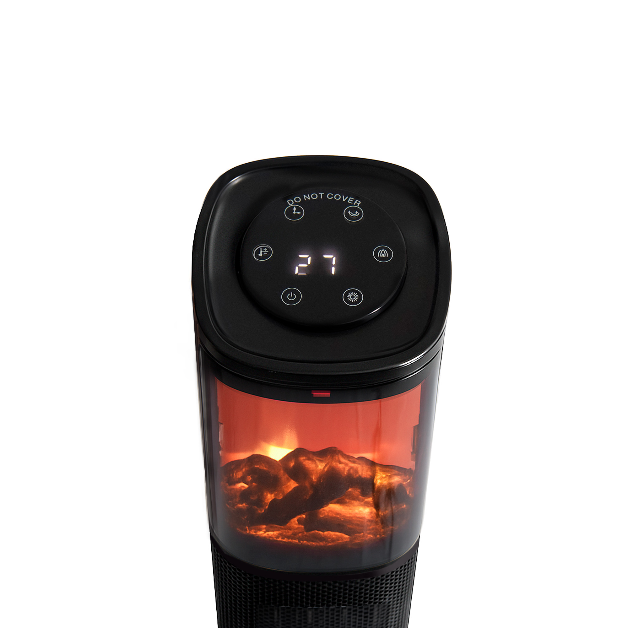 Radiateur Soufflant Noir Céramique 2000W 15-35°C économique Oscillation 70