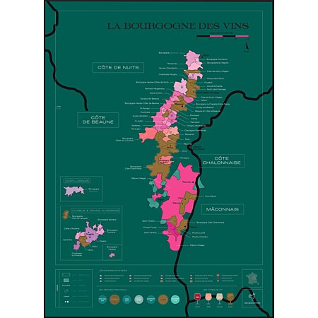 Carte à gratter des vins de La Bourgogne au meilleur prix