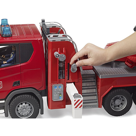 CAMION POMPIER SCANIA R-Serie Bruder, Avec Echelle Et Pompe A Eau EUR CAMION POMPIER SCANIA R-Serie Bruder, Avec Echelle Et Pompe A Eau EUR