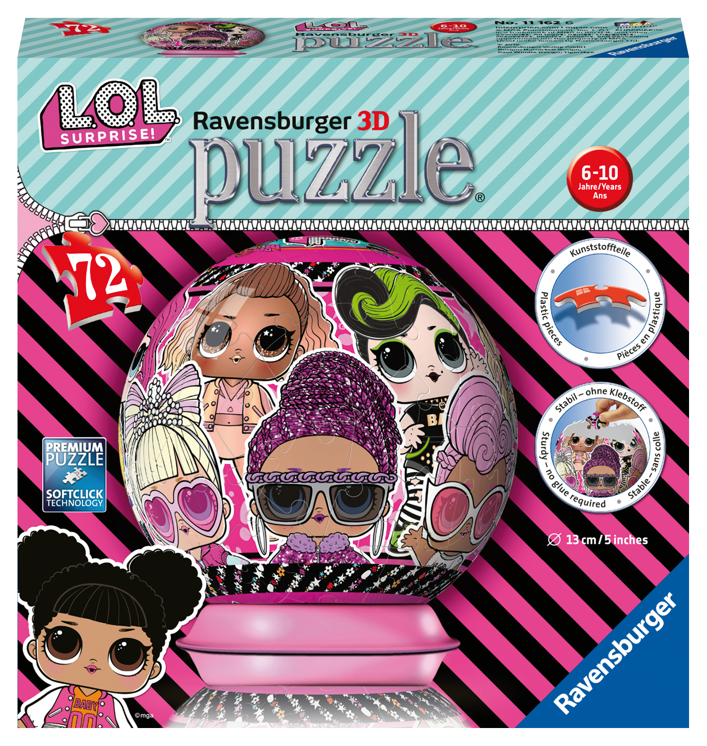 Ravensburger Puzzle 3D rond 72 p - LOL Surprise au meilleur prix | E ...