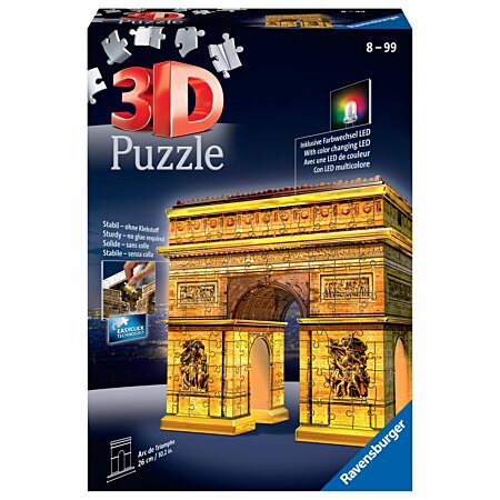 Promo Ravensburger puzzle 3d monument ou bâtiment lumineux chez Lidl