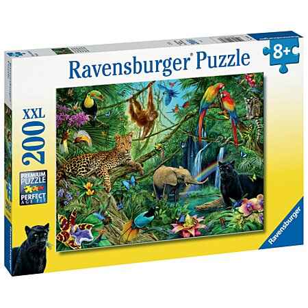 Puzzle Animaux de la jungle 100 pièces - 49x36 cm