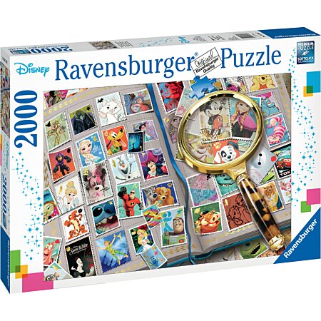 Ravensburger- Puzzle 2000 pièces Mes Timbres préférés Disney