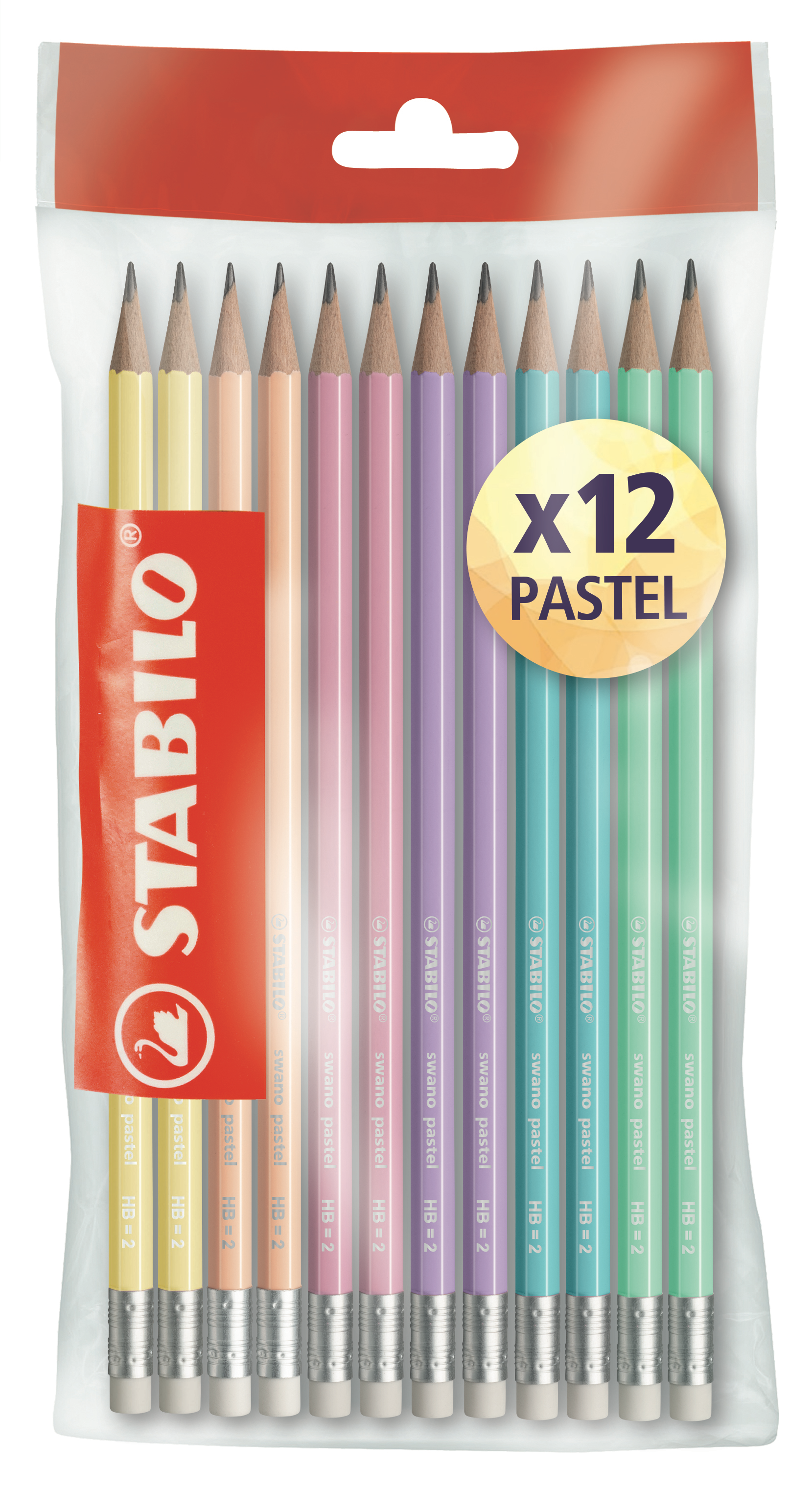 STABILO Pencil 160 Crayon Graphite Bout Gomme HB Rose - Confetti Campus