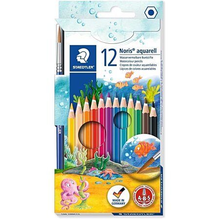etui carton 36 crayons aquarelle mondeluz - denis beaux arts