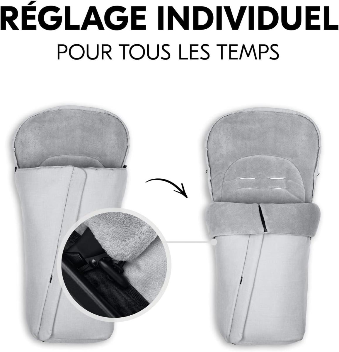 Chancelière Hiver pour Poussette Gris au meilleur prix