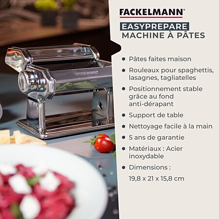 Machine à Pâtes Fraîches Manuelle, Coupe-Pâtes, Acier Inoxydable, Raviolis  Maker Maestro MR-1679R Argent - Machine à pâtes à la Fnac
