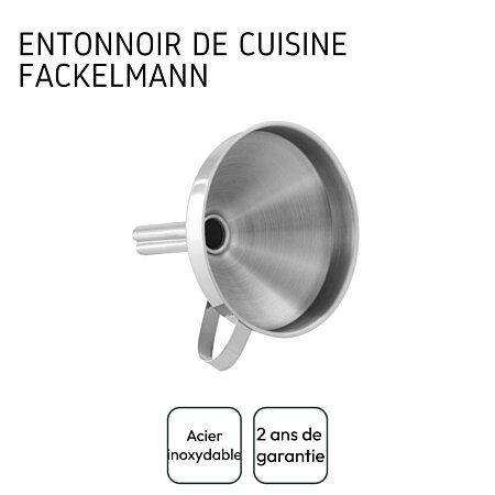 Entonnoir de cuisine inox 10,4 cm de diamètre Fackelmann 40428 au meilleur  prix