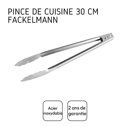 Pince De Cuisine Multifonction Tout Inox Fackelmann à Prix Carrefour
