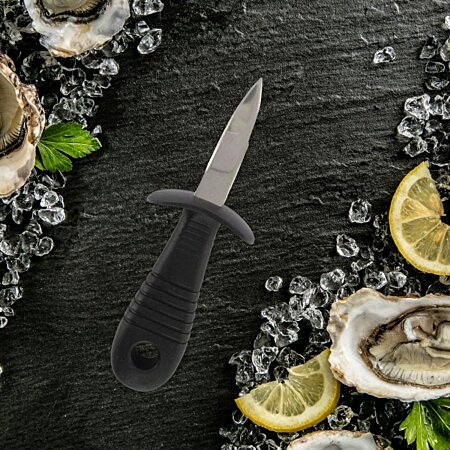 Fackelmann 06452 Couteau à huîtres, Couteau pour Ouvrir Les huîtres, Couteau  pour huître, Plastique, Acier Inoxydable, Noir, 14,6 x 4,8 x 3,7 cm :  : Cuisine et Maison