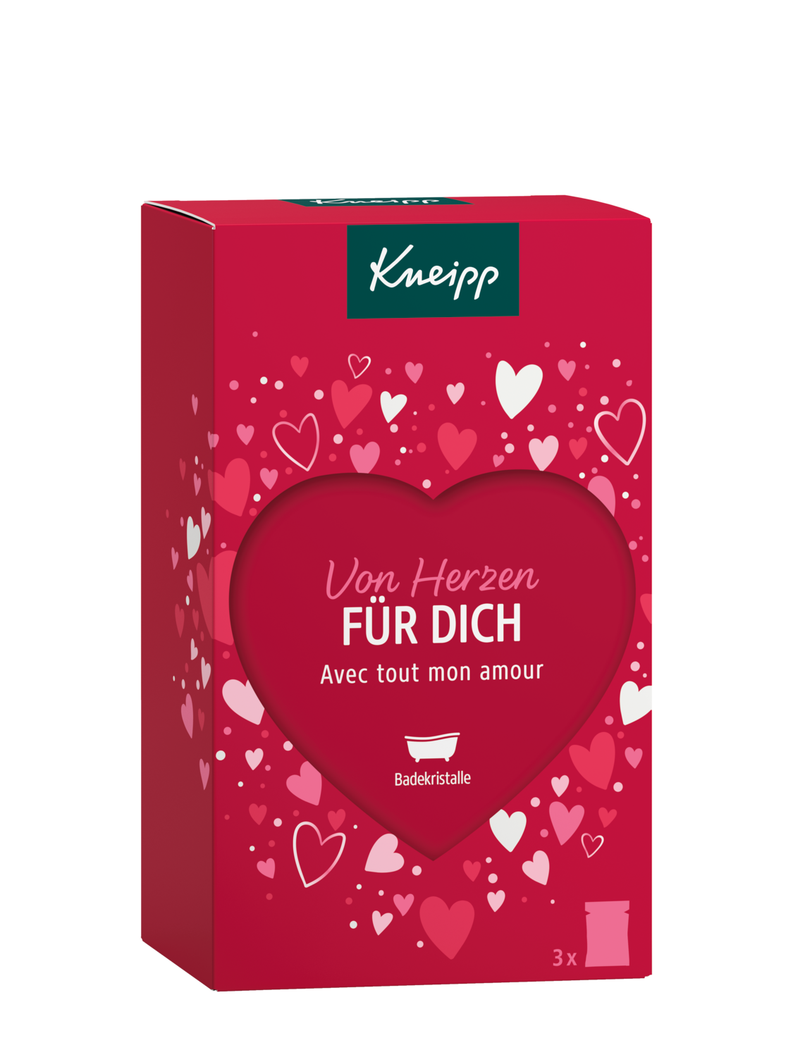 Kneipp Coffret Cadeau De Bain « Von Herzen Für Dich » ? Coffret Cadeau Avec 3 Paquets De Cristaux De Bain Avec Message Spécial ? Découvrez La Diversité Des Produits Kneipp ? 3 X 60 G 