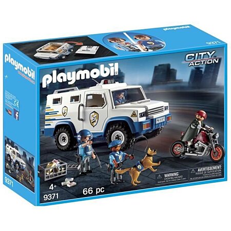 Playmobil - Fourgon blindé avec convoyeurs - 9371 au meilleur prix