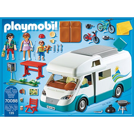 PLAYMOBIL 70088 Famille et camping-car- Family Fun - tout équipé