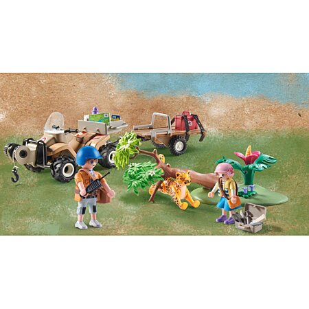Playmobil® - Quad de secours pour animaux - 71011 - Playmobil® Wiltopia -  Figurines et mondes imaginaires - Jeux d'imagination