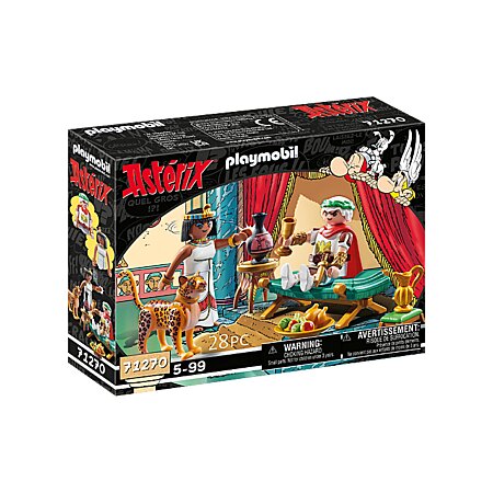 PLAYMOBIL 71270 Astérix : César et Cléopâtre, un léopard et une  longuechaise pour la reine, jouet pour enfants à partir de 5 ans au  meilleur prix