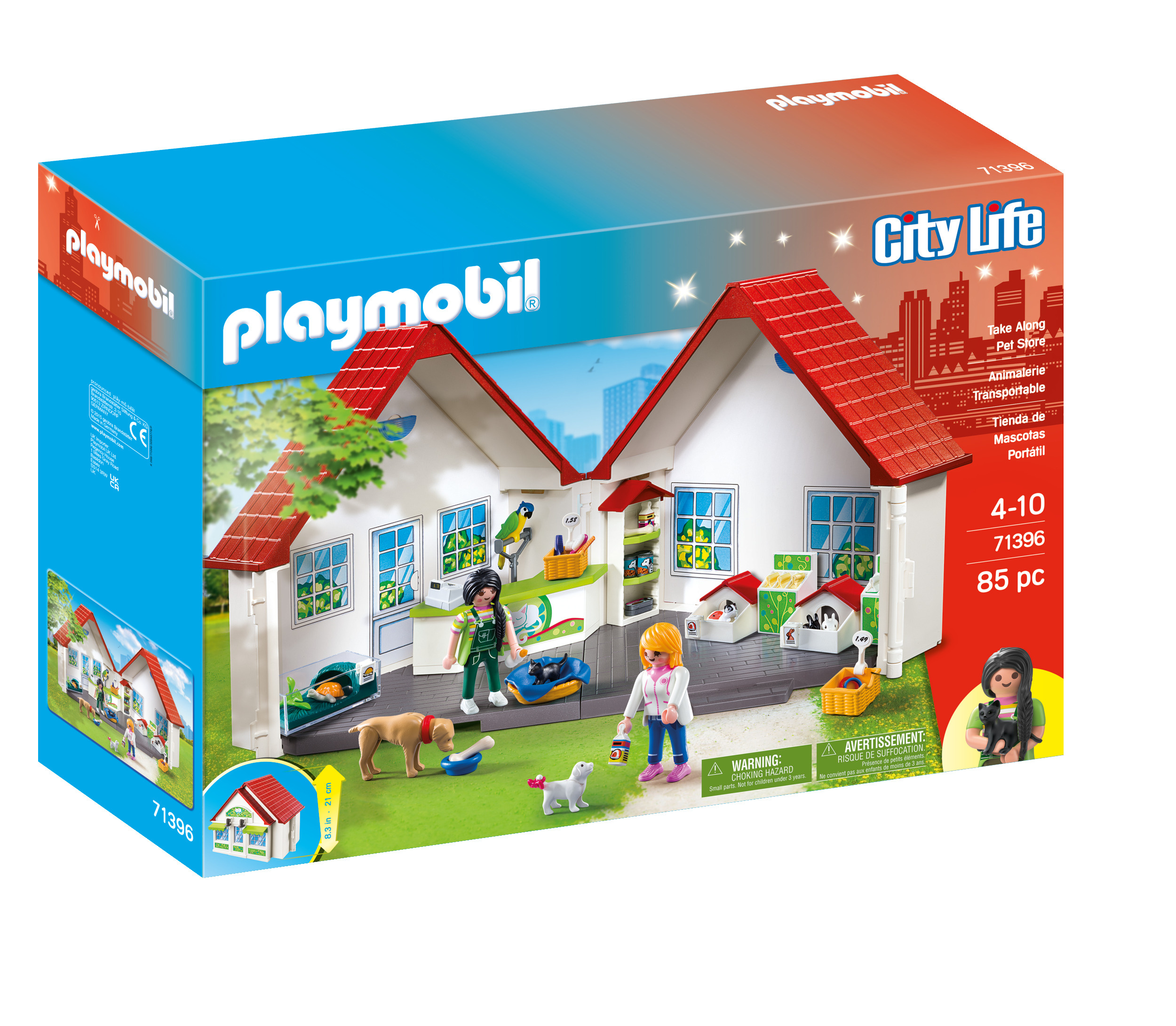 Maison meublée playmobil transportable - Playmobil
