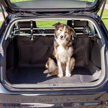 Couverture de coffre auto pour chiens 120x150 cm Noir Trixie au