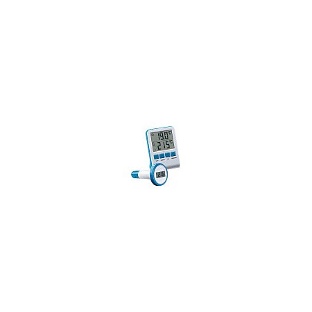 Thermomètre Piscine Sans Fil Flottant, Thermomètre de Piscine Connecté  Numérique avec Récepteur Radio LCD, Portée jusqu'à 60 m, Pour Exterieur/Interieur,  Aquarium, Spa, Étang : : Jardin