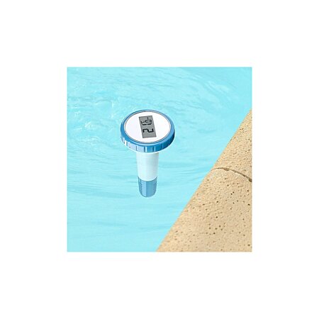 Thermomètre de piscine solaire flottant facile à lire Thermomètre de  piscine sans fil flottant,thermomètre numérique de température de l'eau de  bassin